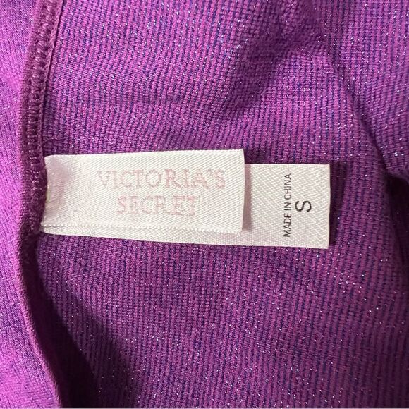 NWOT vintage y2k Victorias Secret tank in metallic purple sz S - Picture 9 of 13